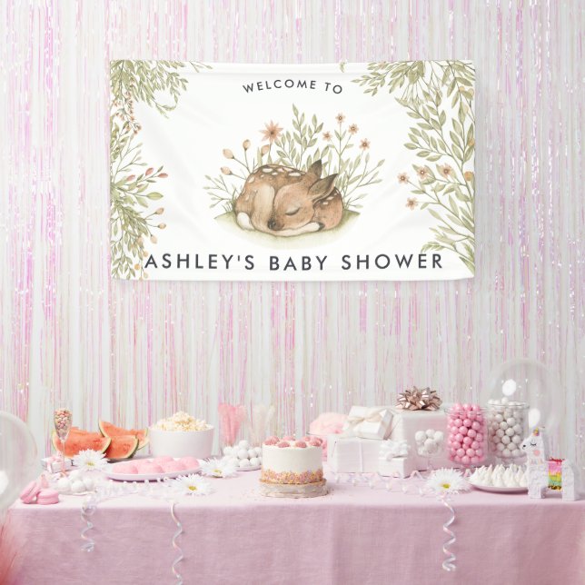 Woodland Deer | Baby Shower Welcome Banner (Party)