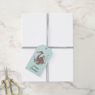 Woodland Deer Birthday Personalised Gift Tags