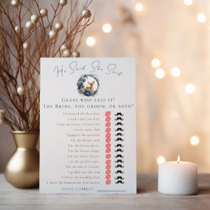  Woodland Deer Blue He Said She Said Games Flyer