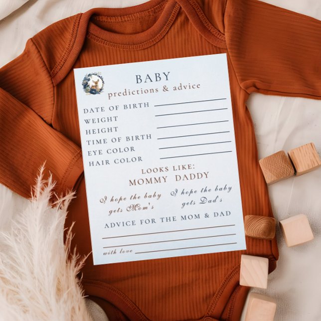  Woodland Deer Blue Predictions & Advice Games Flyer (Creator Uploaded)