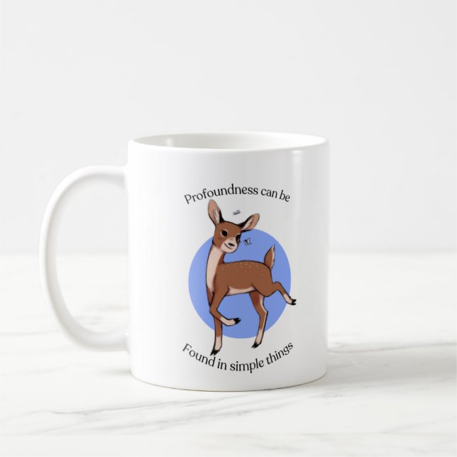 Woodland Deer Coffee Mug (Left)