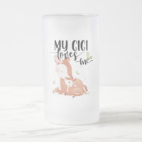 Woodland Deer Doe and Baby Fawn My Gigi Loves Me