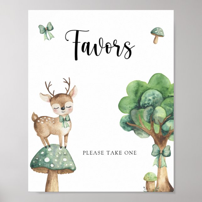 Woodland Deer -  Favours Poster (Front)