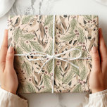 Woodland Deer Forest Wrapping Paper<br><div class="desc">Wrap your gifts in woodland charm with this elegant watercolor deer wrapping paper. Featuring graceful deer surrounded by winter greenery and pine trees, this rustic design brings a festive woodland touch to your holiday presents. Perfect for Christmas, winter weddings, rustic celebrations, and nature-inspired gift giving. A cosy, timeless choice that...</div>