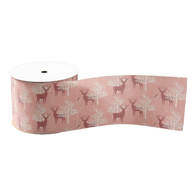 Woodland Deer Grosgrain Ribbon (Spool)