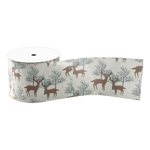 Woodland Deer Grosgrain Ribbon