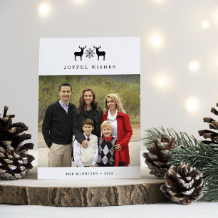 Woodland Deer Holiday Photo Card