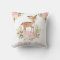 Woodland Deer Pink Floral Peony Girl Nursery Decor