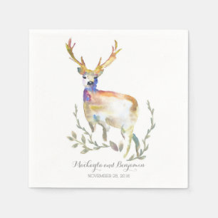 Woodland Deer Rustic Napkin