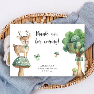 Woodland Deer - thank you Card