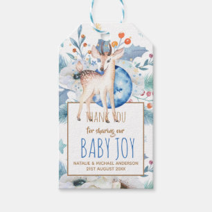 Woodland Deer Twinkle Star Thank You Baby Shower Gift Tags