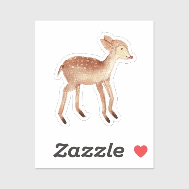 Woodland Deer Watercolor (Sheet)