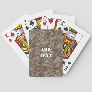 Woodland Desert MilitaryCamouflage Playing Cards