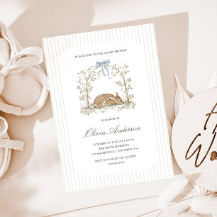 Woodland Dreams Fawn Cottage Baby Shower Invitation