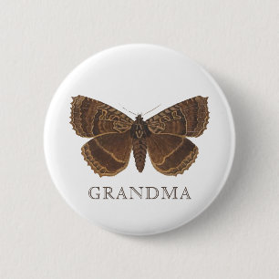 Woodland Elegant Butterfly Baby Shower 6 Cm Round Badge