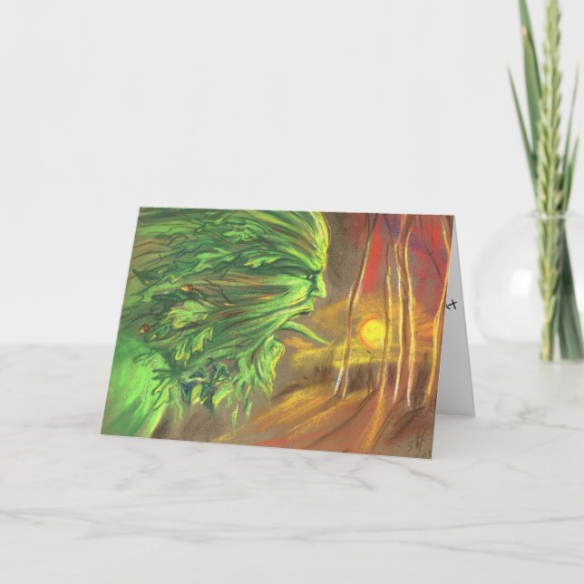 Woodland elemental card (Front)