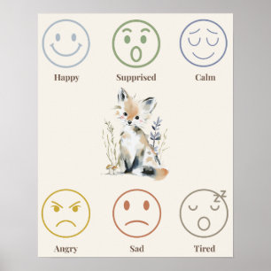 Woodland Emotions Poster