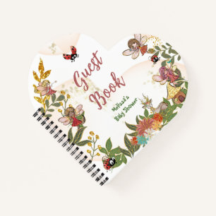 Woodland Enchanted Fairy Baby Shower Guest Book