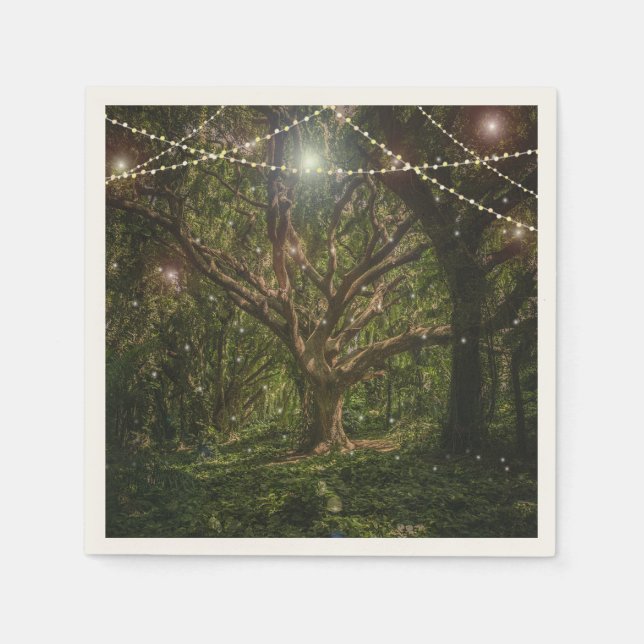 Woodland Enchanted Forest Custom Napkin (Front)