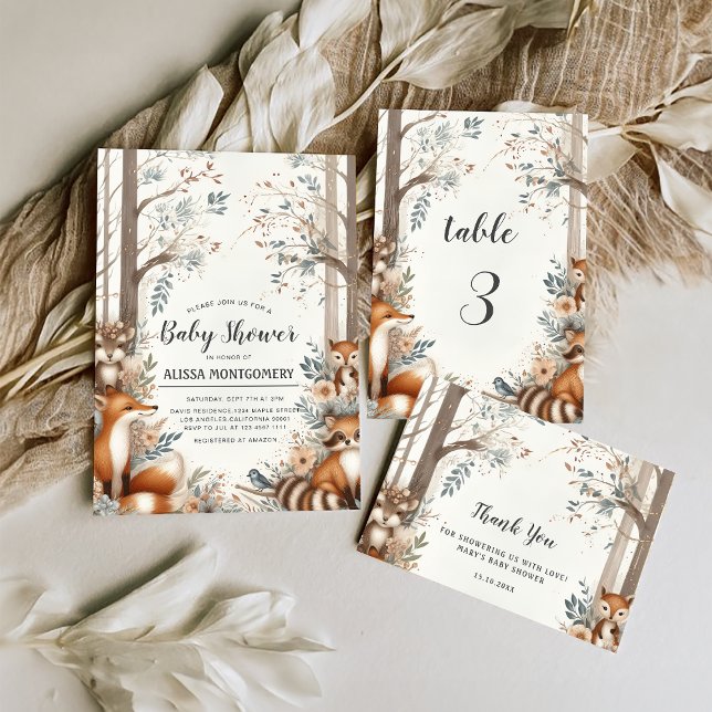 Woodland Enchantment  Thank You Card (Creator Uploaded)
