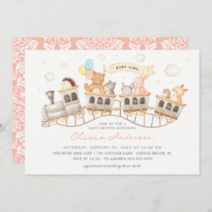 Woodland Express Baby Shower Invitation
