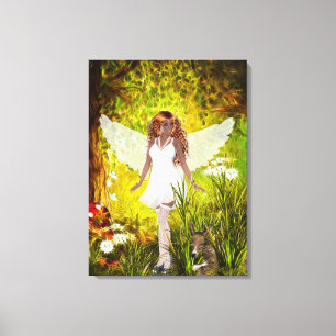 Woodland Faerie Secret Garden Wrapped Canvas
