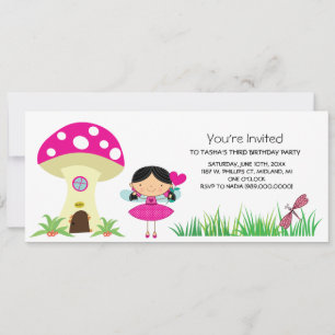 Woodland Fairy Birthday Party Invitations
