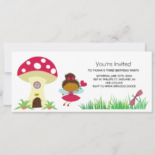 Woodland Fairy Birthday Party Invitations