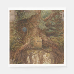 Woodland Fairy Door Napkin