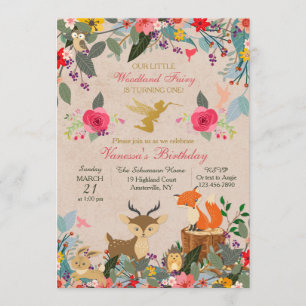 Woodland Fairy Invitation