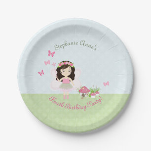 Woodland Fairy Princess Paper Plate