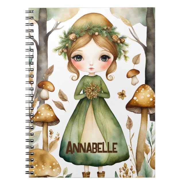 Woodland Fairy Spiral Photo Notebook (Front)