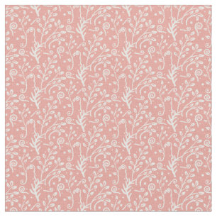 Woodland Fairytale Fern Swirl Baby Girl Nursery Fabric