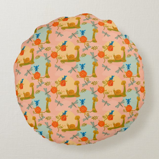 Woodland Fairytale Round Cushion (Back)
