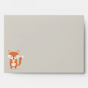 Woodland Fall / Winter Baby Shower Little Fox Envelopes