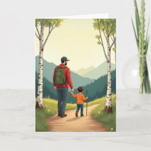 Woodland Fathers Day Stroll Card