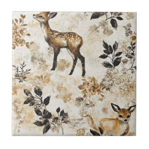 Woodland Fawn Nursery Pattern Tile