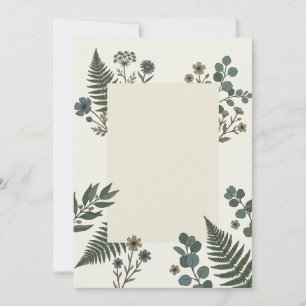 Woodland Fern Botanical Invitation