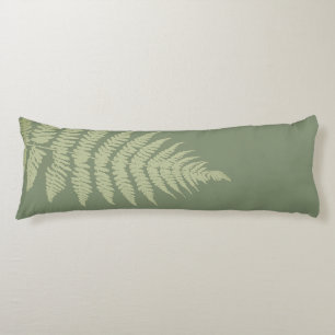 Woodland Fern Leves Custom Background Colours Body Cushion