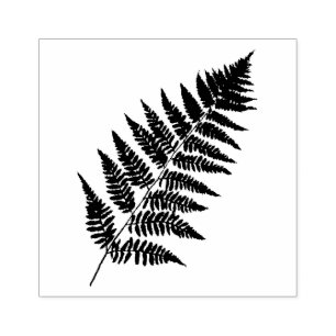 Woodland Fern Pattern Rubber Stamp