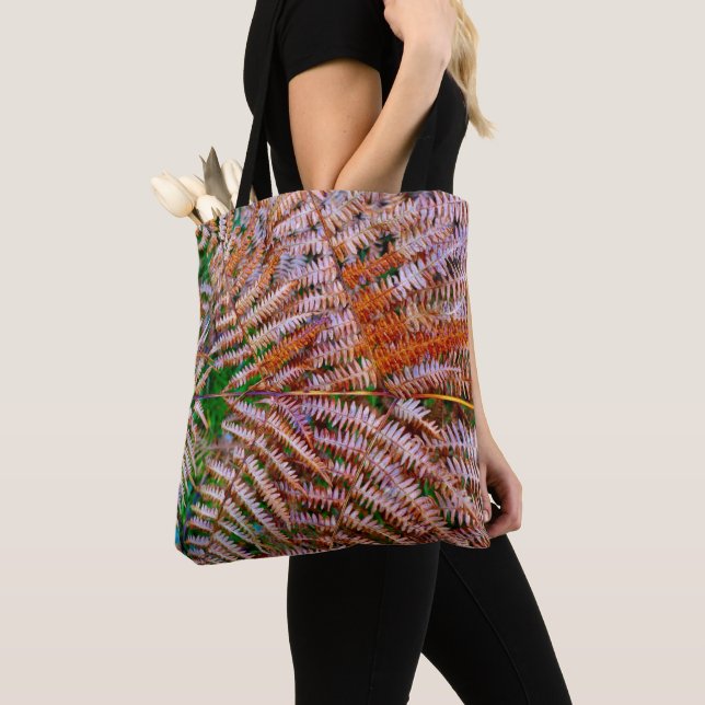 Woodland Ferns All Over Print Bag (Close Up)