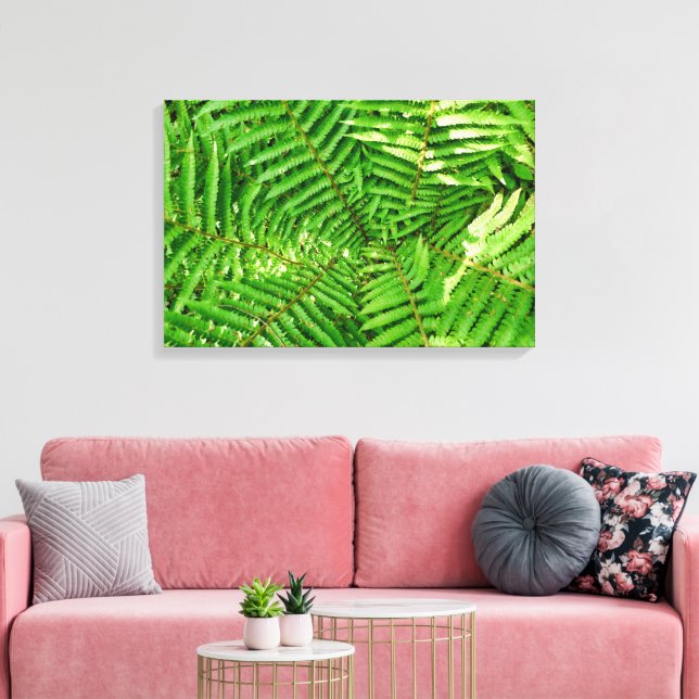 Woodland Ferns Canvas Print (Insitu(LivingRoom))