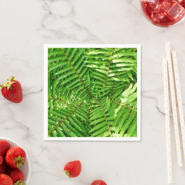Woodland Ferns Paper Napkins (Insitu)