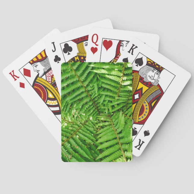 Woodland Ferns Playing Cards (Back)