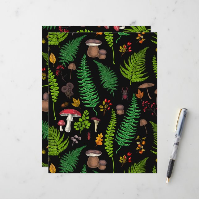 Woodland flora and fauna (Front/Back In Situ)