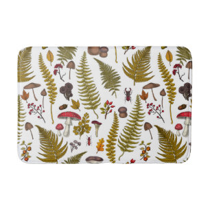 Woodland flora and fauna 2 bath mat