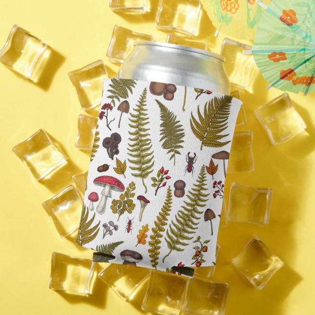 Woodland flora and fauna 2 can cooler (In Situ Summer)