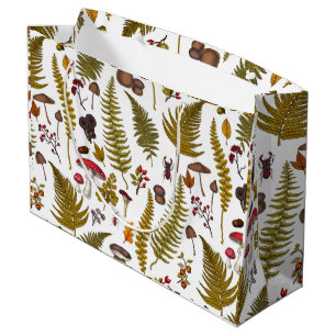 Woodland flora and fauna 2 large gift bag