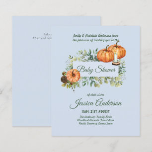 Woodland Flora and Fauna BABY SHOWER Invites