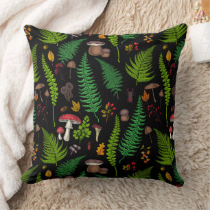Woodland flora and fauna cushion